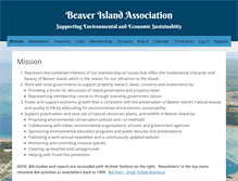 Tablet Screenshot of beaverislandassociation.org